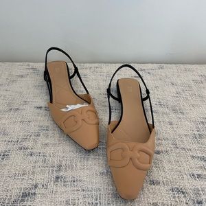 Zara Heeled Slingbacks NWOT